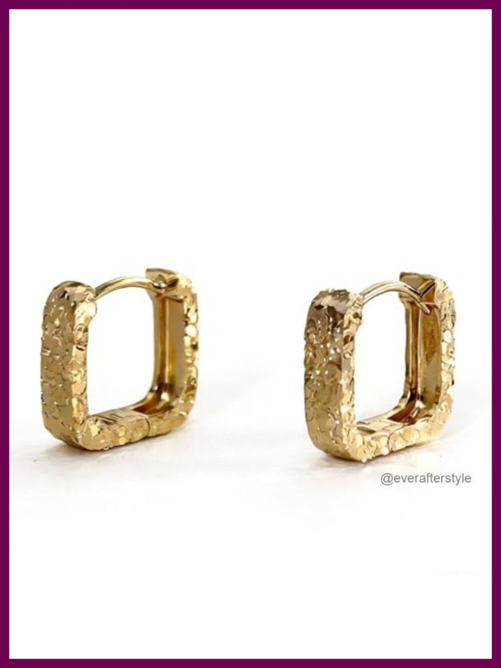 Gold Plated Small Hoop Earrings with 925 Sterling Silver Post 15mm